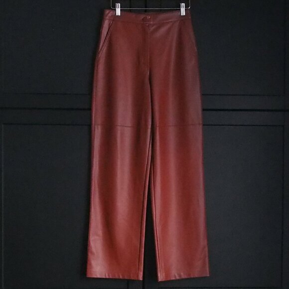 Oak + Fort | NWOT Faux Leather Pants - Picture 1 of 5